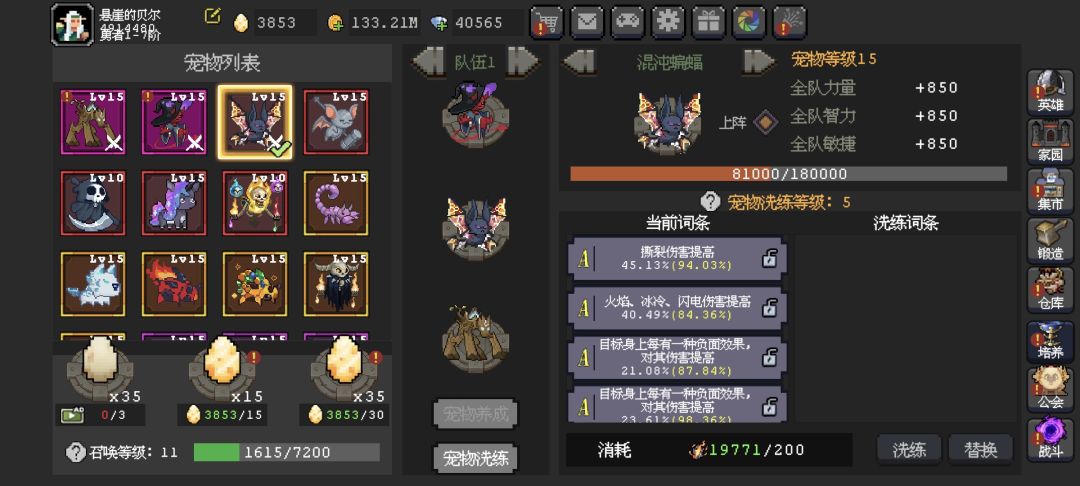 宠物一个S级负面要多少洗练石？截图