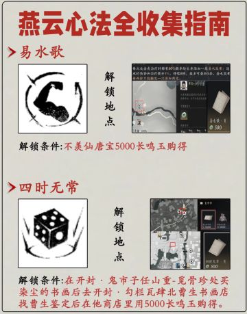 燕云十六声心法全收集指南