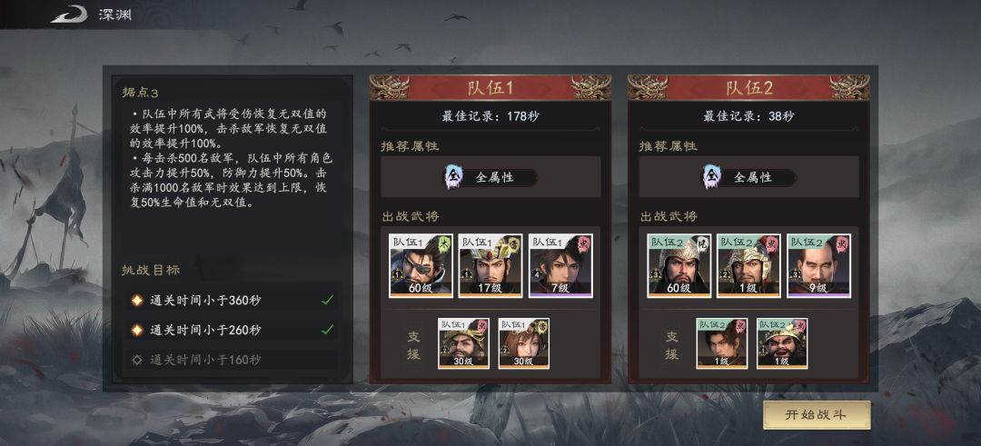 深渊关羽3命一人就够一边了 2