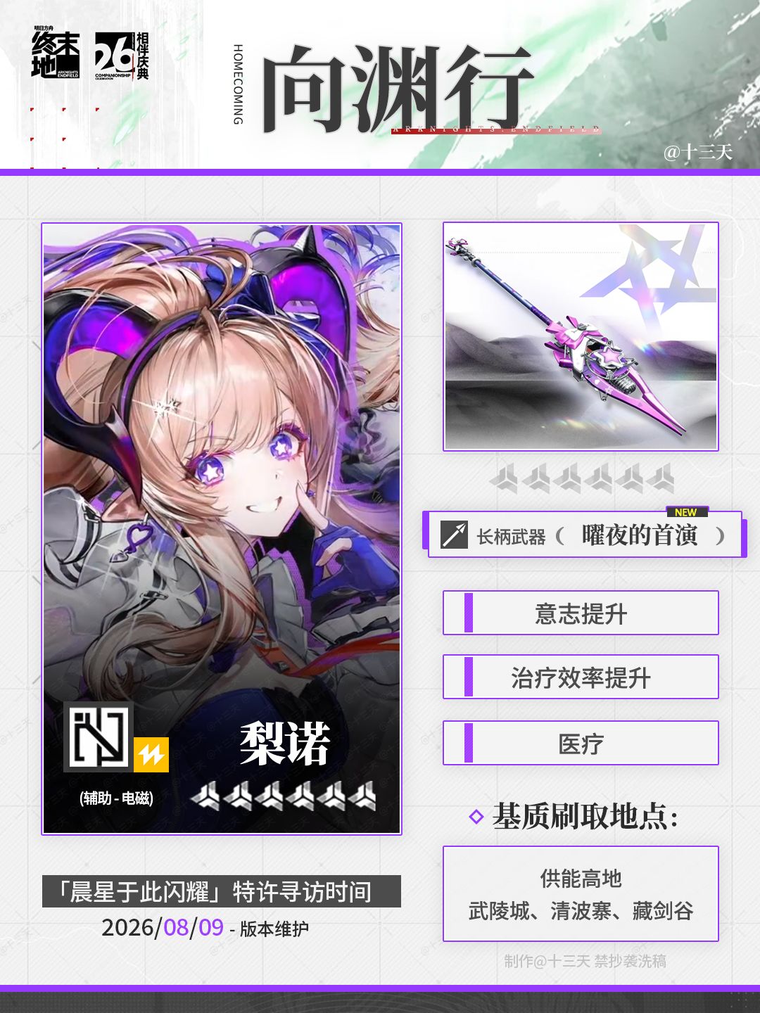 「向渊行」诀 & 梨诺 | 专武基质刷取 2