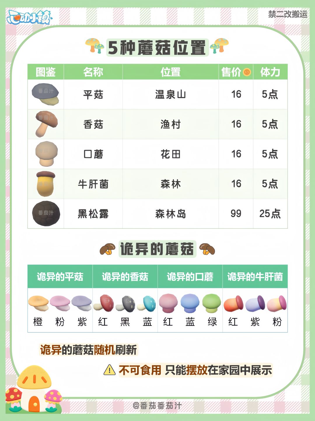 采蘑菇玩法 位置食谱 详细攻略 2