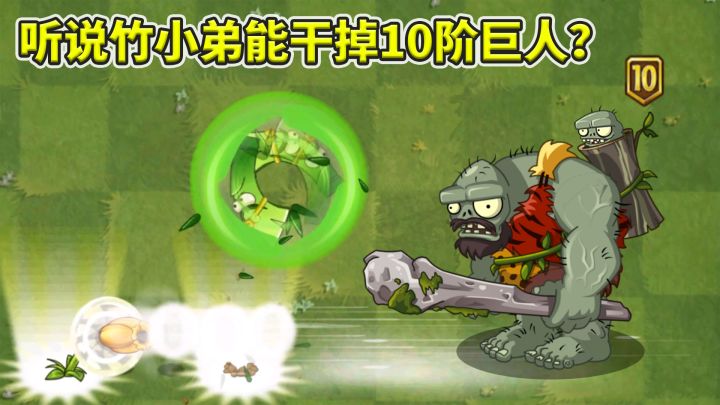 植物大战僵尸2:竹小弟也能干掉10阶巨人?截图