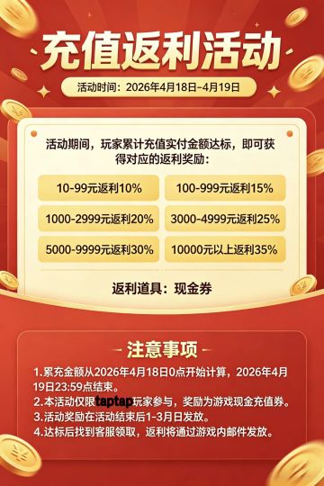 【周末限时活动】《传奇岁月》周末限时累充活动