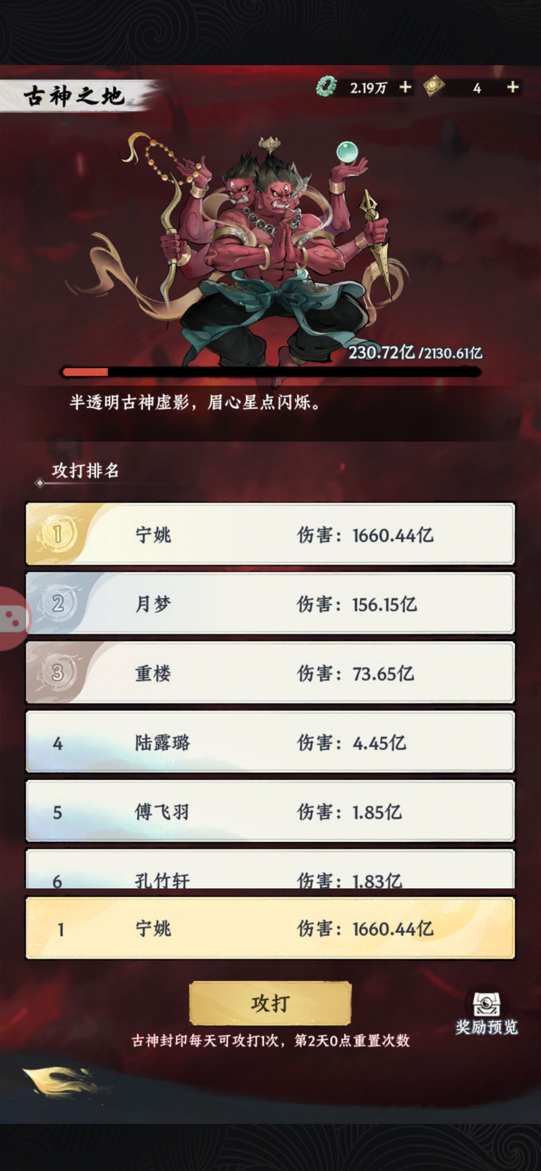 能不能把古神机制改下,区里都没人打了 1