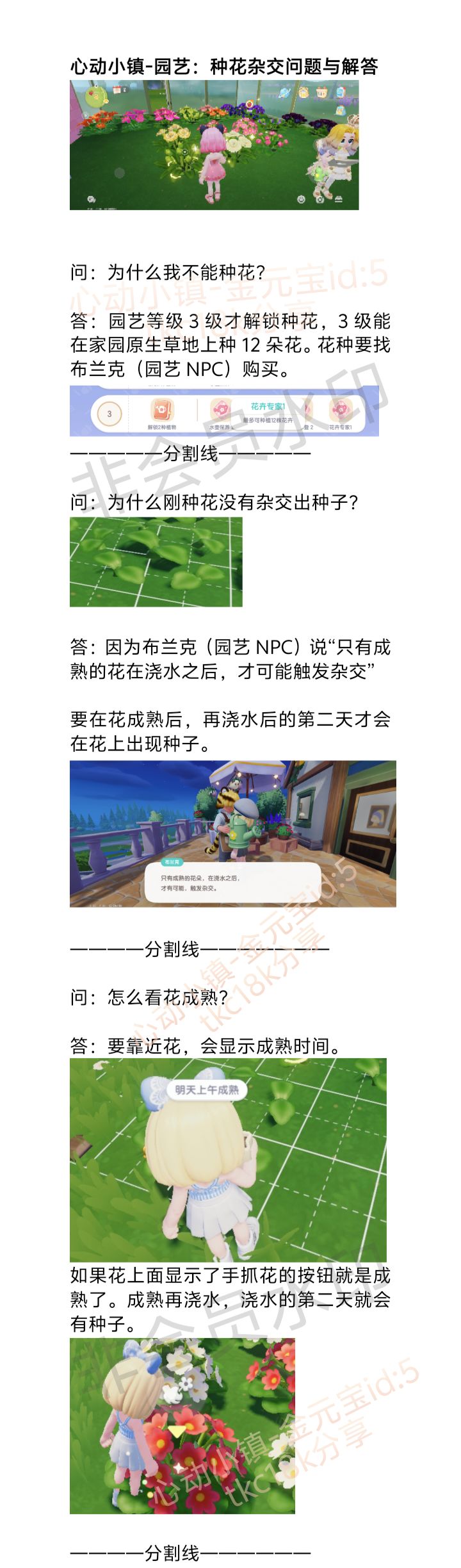 心动小镇-园艺:种花杂交问题与解答&攻略 2