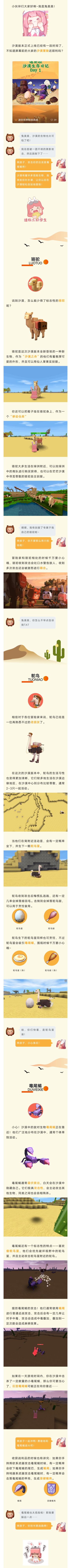 兔美美的沙漠生存日记① | 危险和可爱并存的沙漠生物！