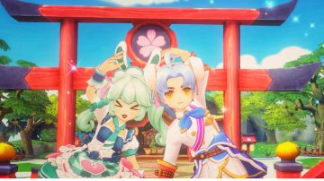 「小狗你尝过樱花的吗」「小兔你带我去尝尝呀」