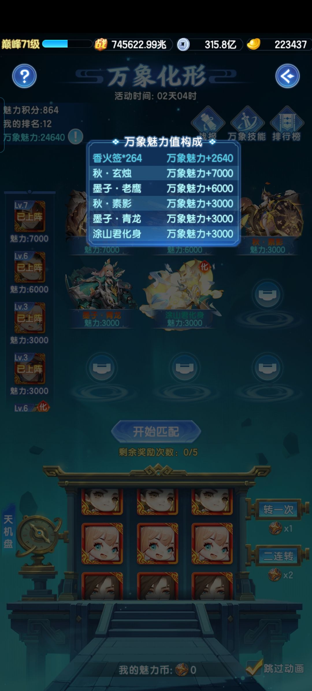 白嫖1493天，洪荒不周墟和万象化形首日情况 3