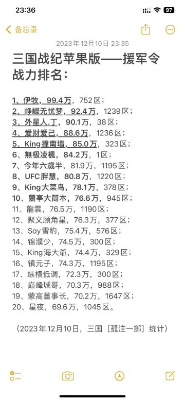 果服最新援军令排行榜