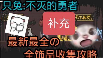 最新最详细的全饰品收集攻略 10号、30号饰品（补充）