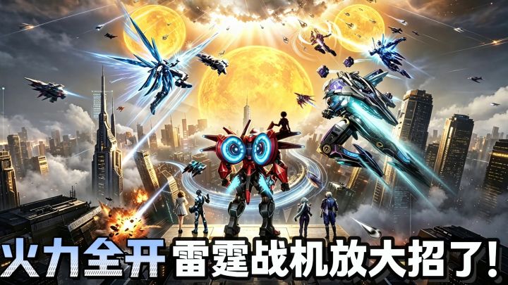 三体联动💥雷霆战机 新战机太酷炫了！截图