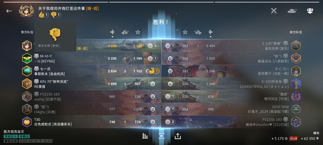对手给我最大的赞扬! 1