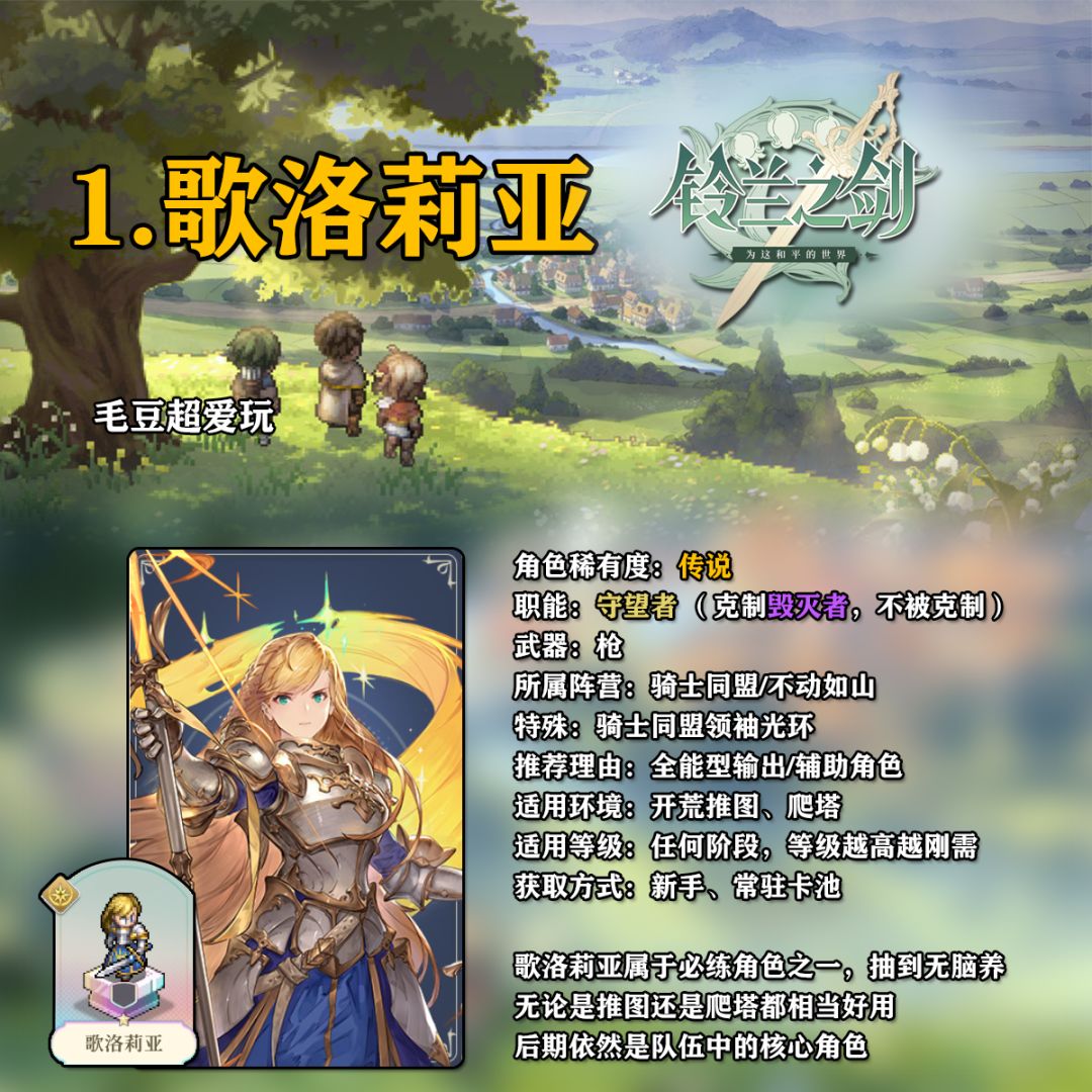 【铃兰之剑】萌新指南-角色推荐篇 2