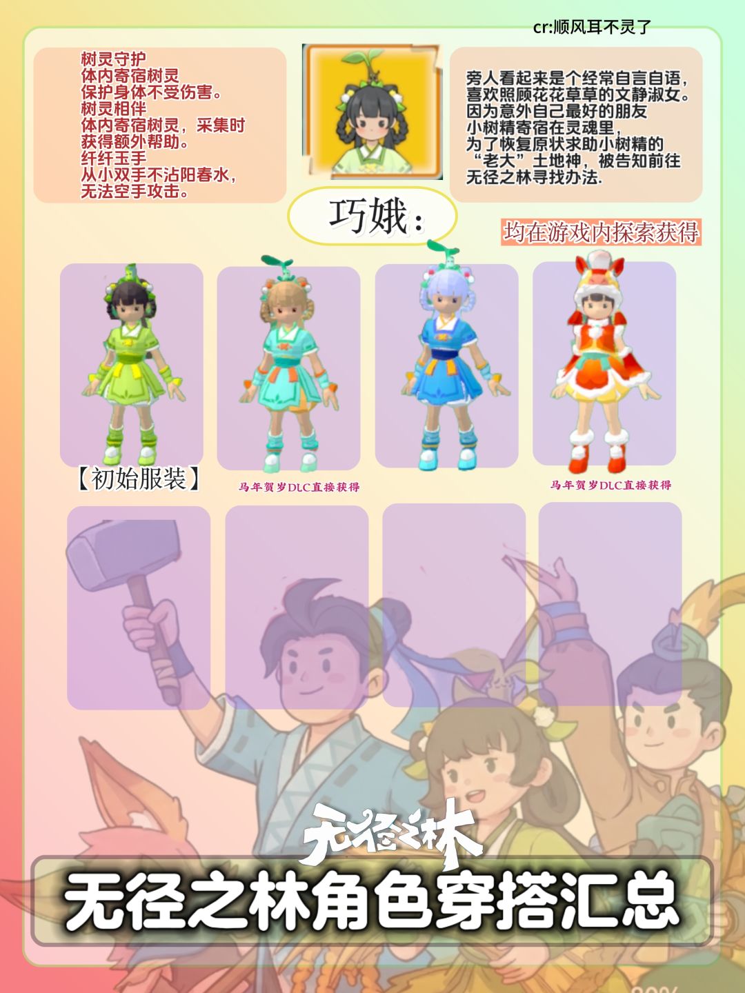 无径之林穿搭图鉴|角色服装汇总①👚 2
