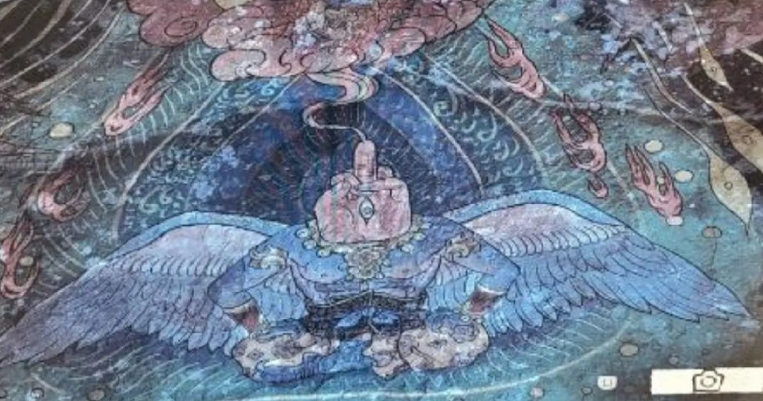 老外误解《黑神话悟空》壁画中“竖中指” 1