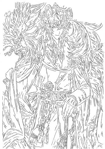 [手绘线稿]凛御银灰