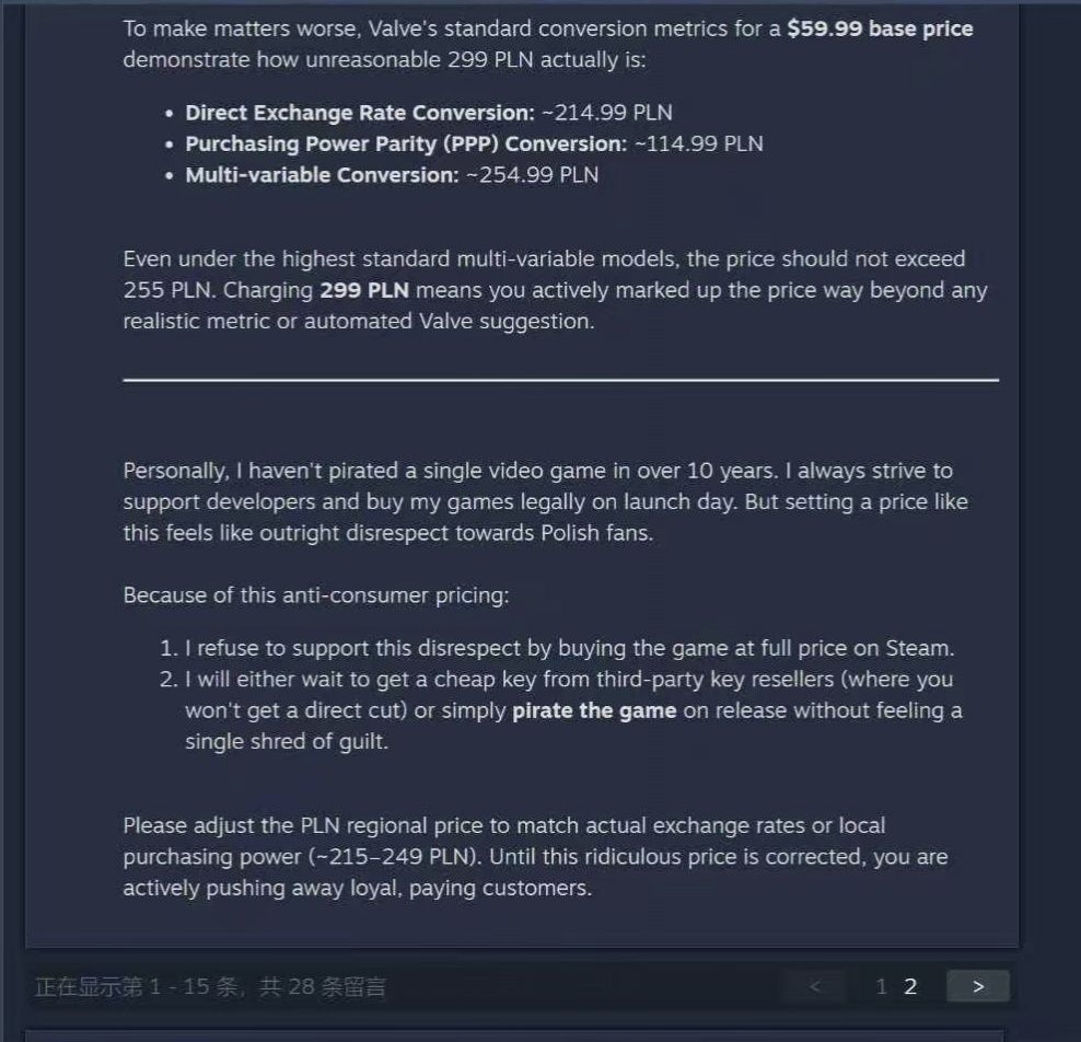 影之刃零波兰定价全球最贵!当地玩家怒斥 3