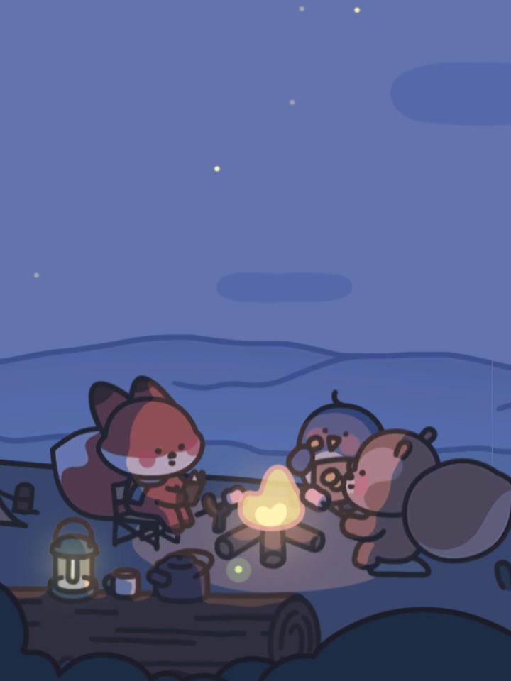 夜晚烤火好幸福~截图