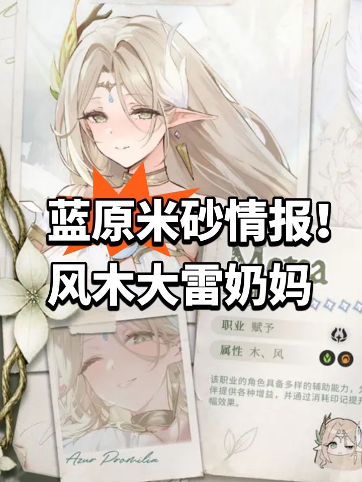 蓝原米砂情报!风木大雷奶妈截图