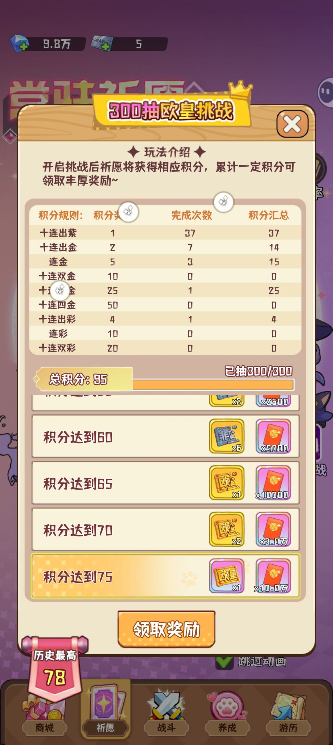 95分 1