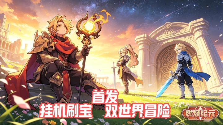 首发上线✨燃烧纪元！挂机刷宝双世界冒险截图