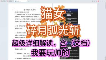 火炬之光无限《猫女 碎月弧光斩》超详细分析，内含BD文档