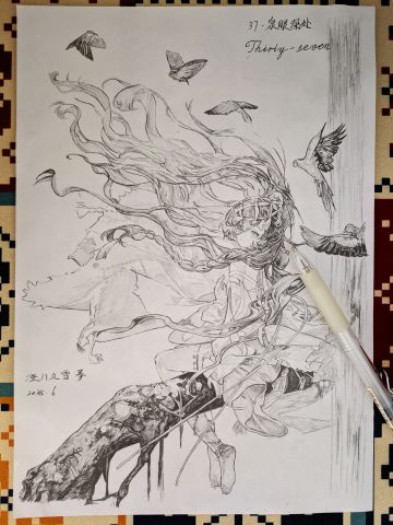 [铅笔手绘]37•泉眼深处(立绘)