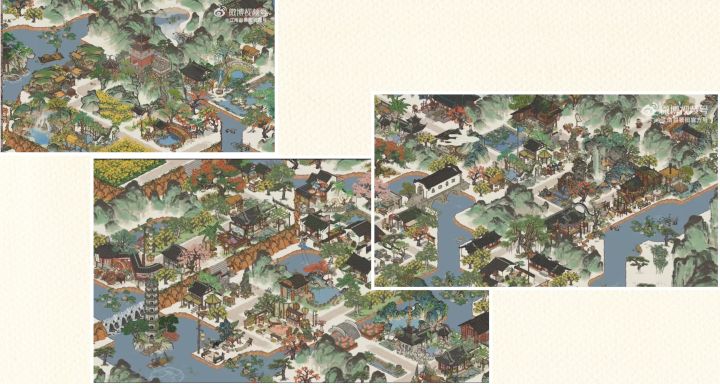 拼了一下现有的预告图。截图