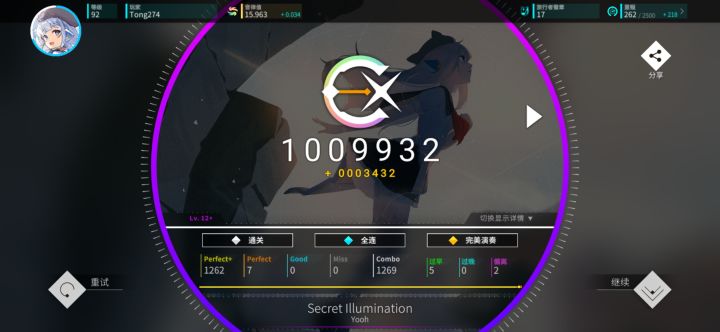 【Rotaeno】Secret Illumination (Ⅳ) AP手元截图