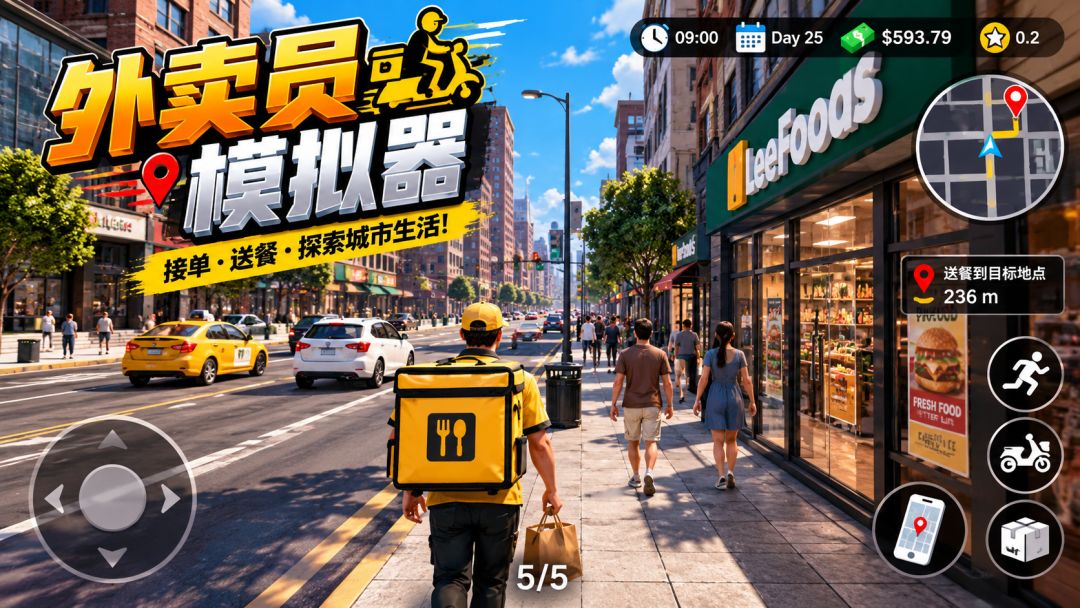 外卖员模拟器》手机版 2