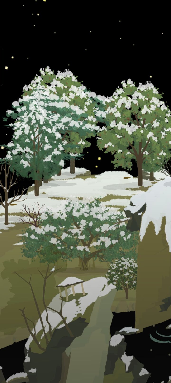 积雪的山头截图