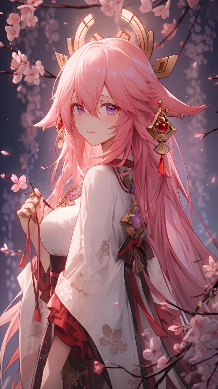 八重神子绝美壁纸截图