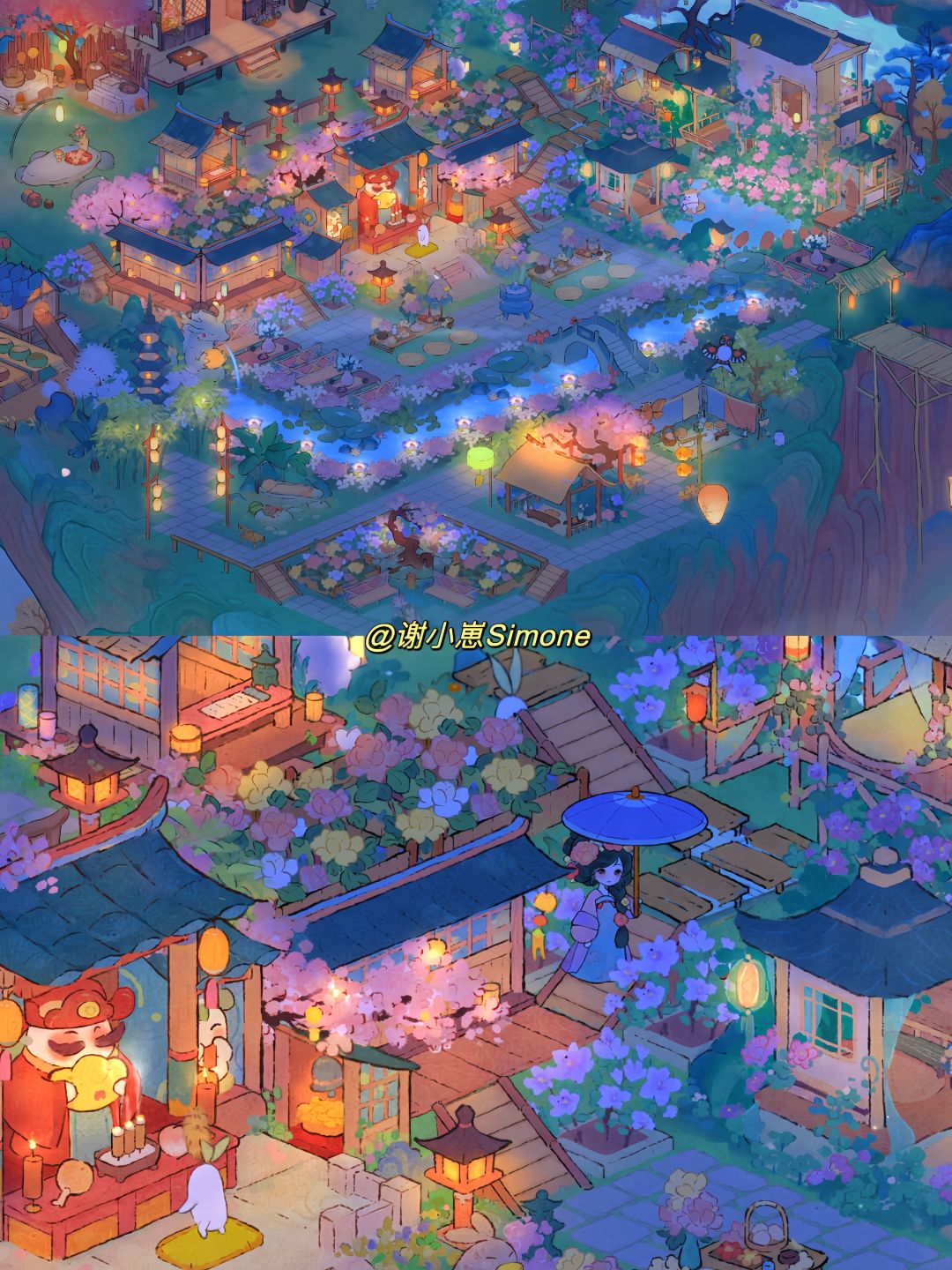 花开见佛:一岛布局&财神庙+惜花满楼 3