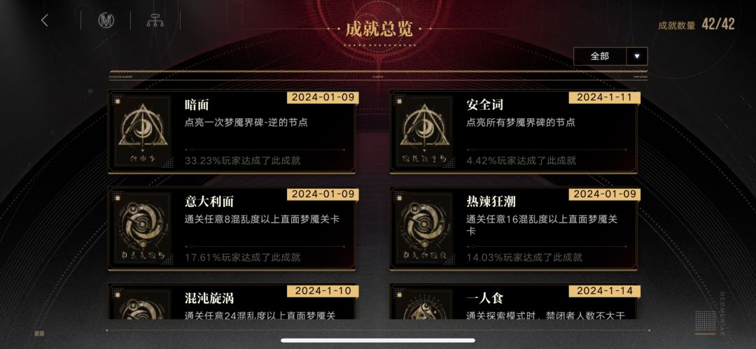 梦魇满成就截图