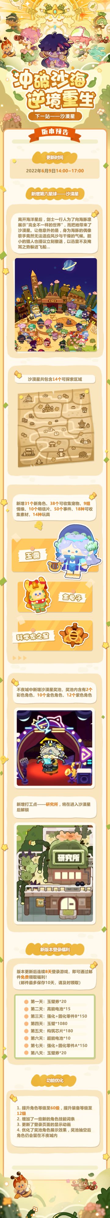 🎉沙漠星版本预告🎉冒险小队再度出发！