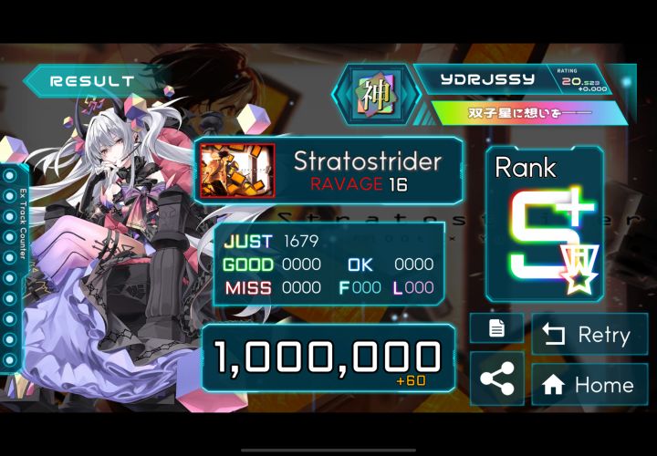【TAKUMI³】Stratostrider (RAVAGE16) 理论值截图