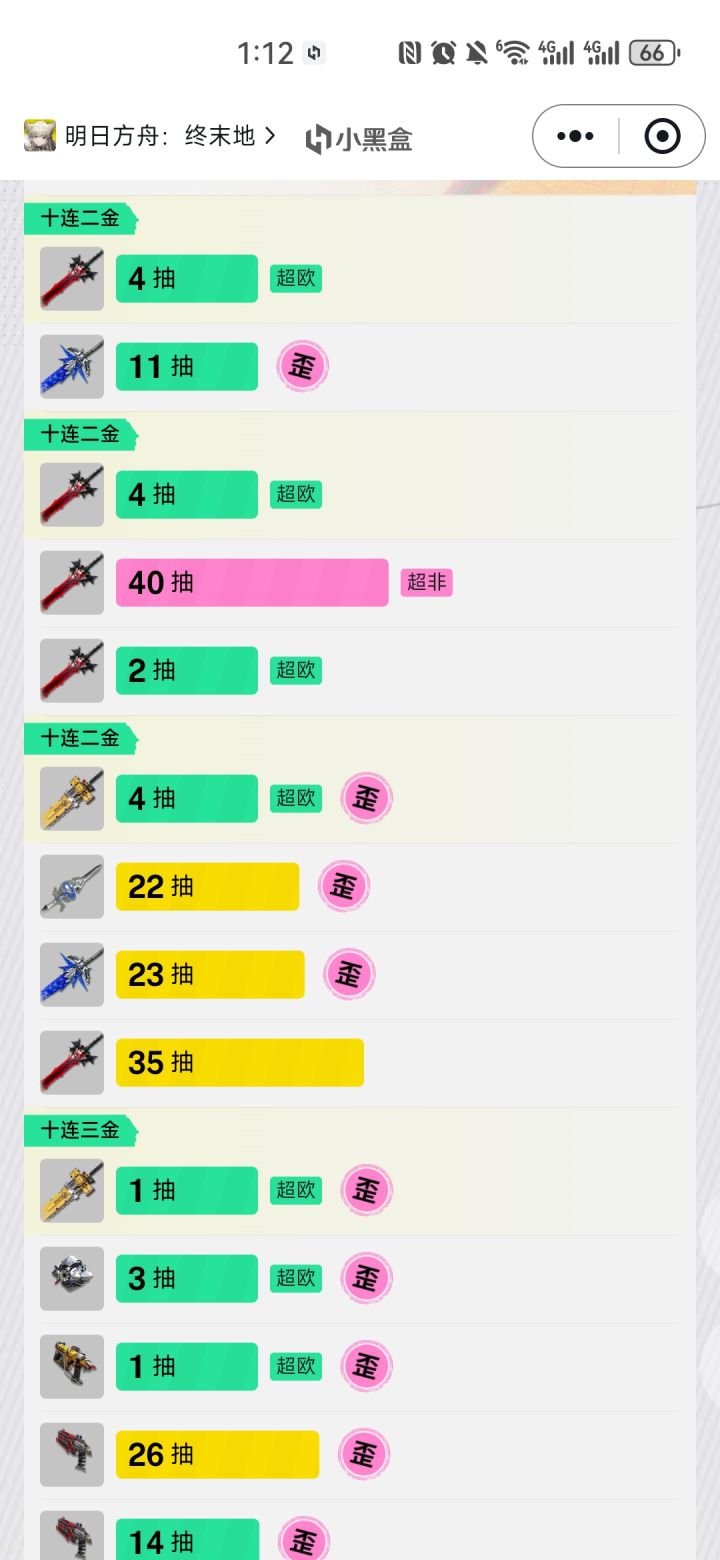 没活动月卡5个月的一次120保底截图