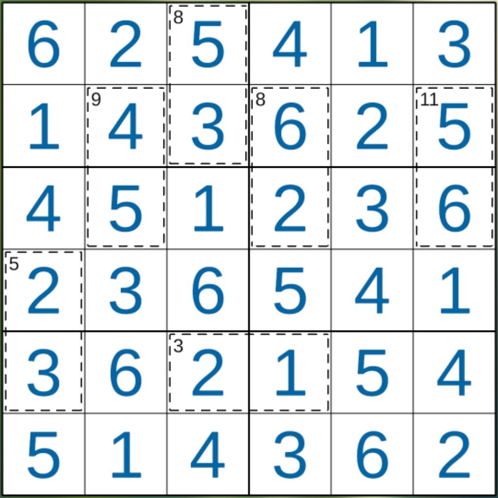 杀手数独第13~24关 9