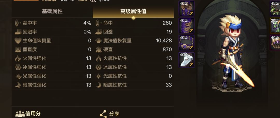 魔法封印的属性不加在面板上吗? 2