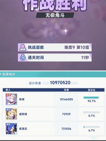 70级希娅，雪兔普攻秒伤百万了