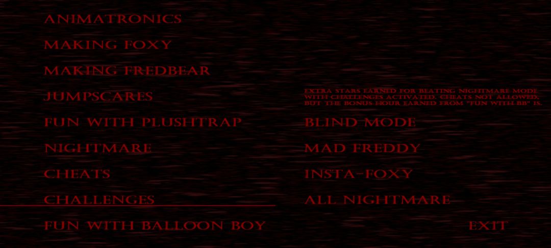 Fnaf4额外内容一览 2