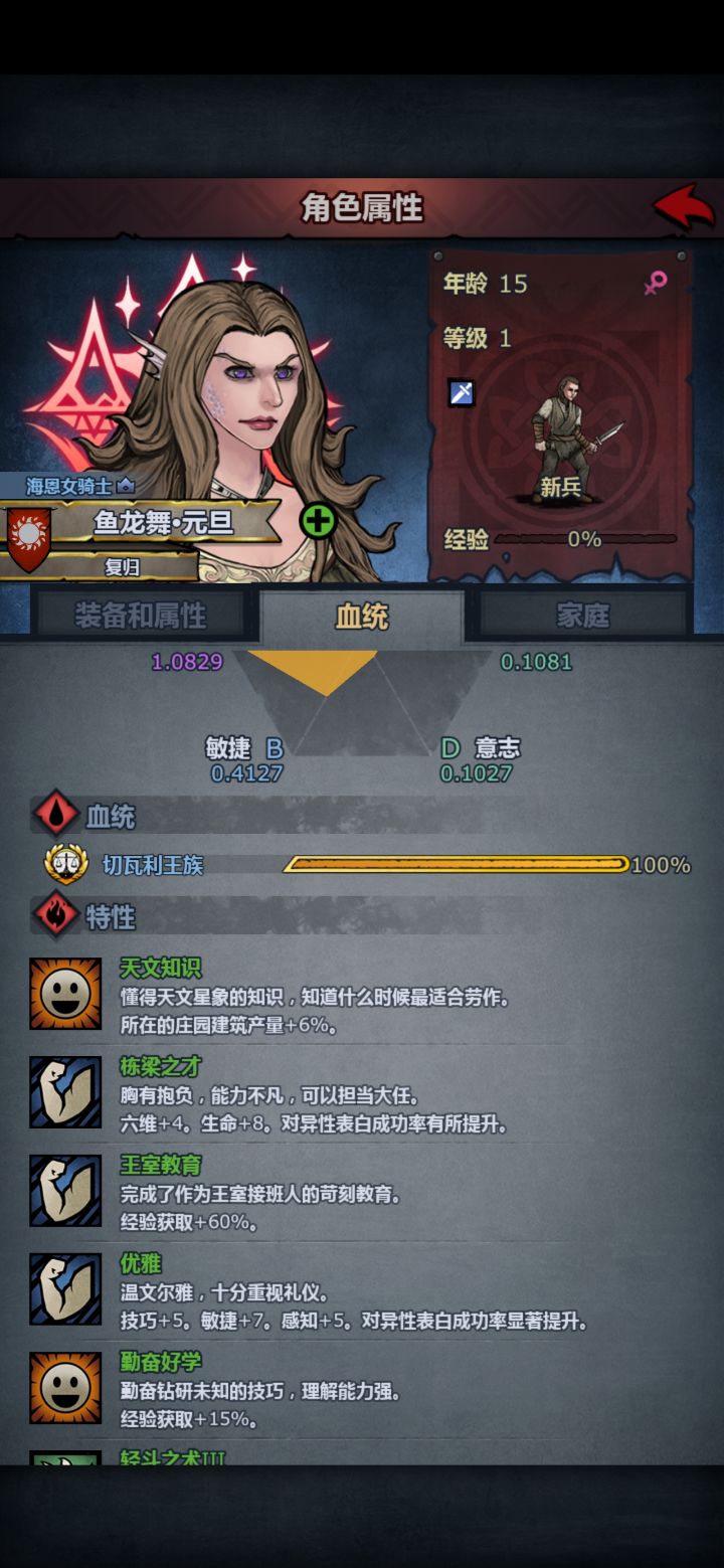 女儿长大了,求发型面纹搭配截图