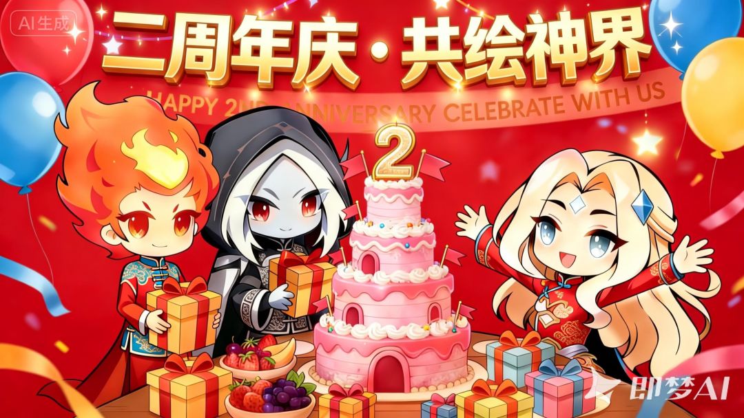 祝《我在神界刷装备》二周年快乐 1