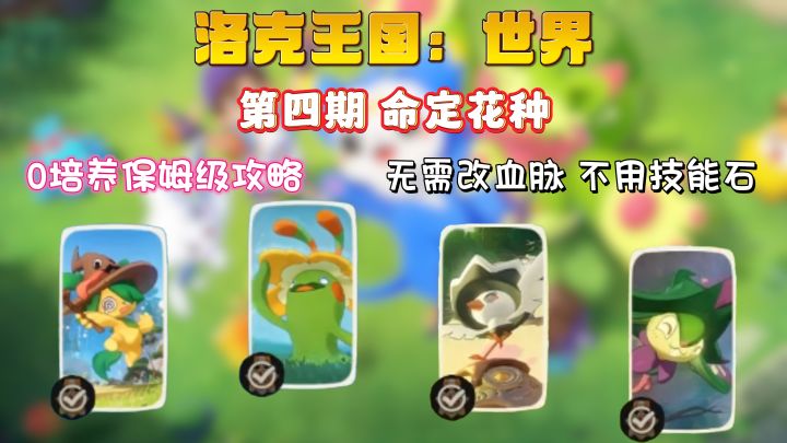 洛克王国:第四期命定花种保姆级攻略,无需改血脉、不用技能石!截图