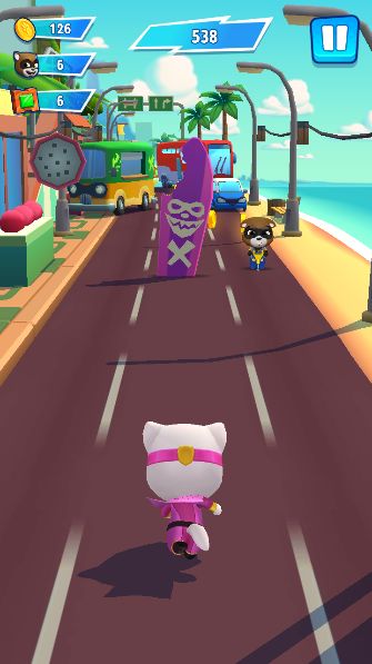 《汤姆猫英雄跑酷》穿越空间的英雄跑酷