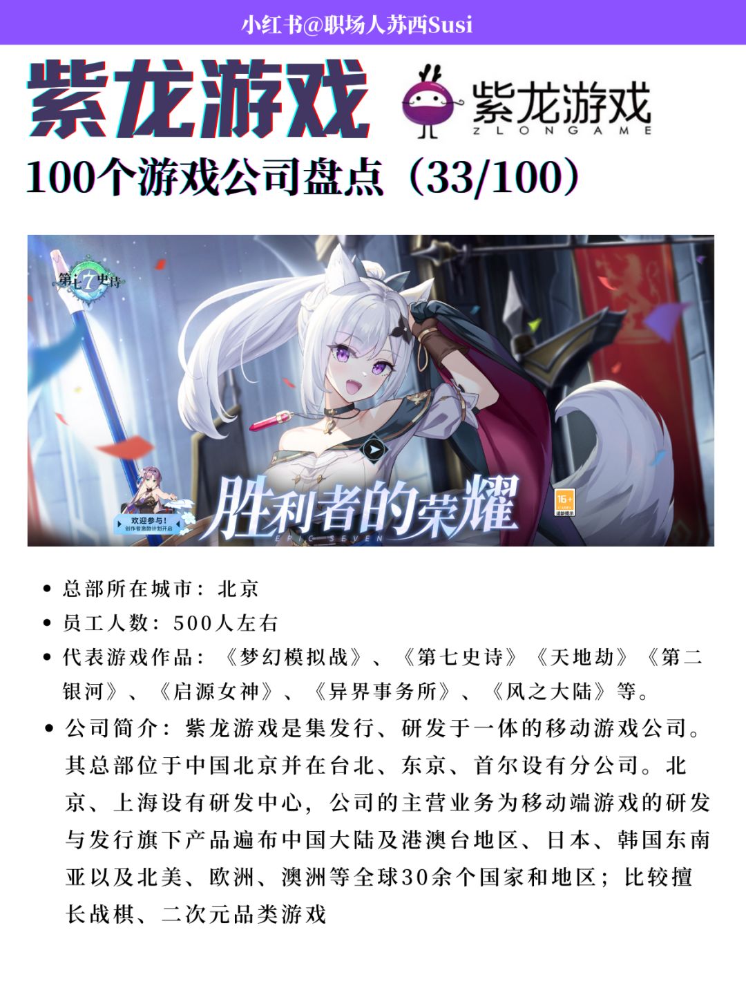 紫龙游戏 | 100家游戏公司(36/100) 1