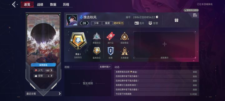 也是来到了无畏契约里最鱼龙混杂的段位截图