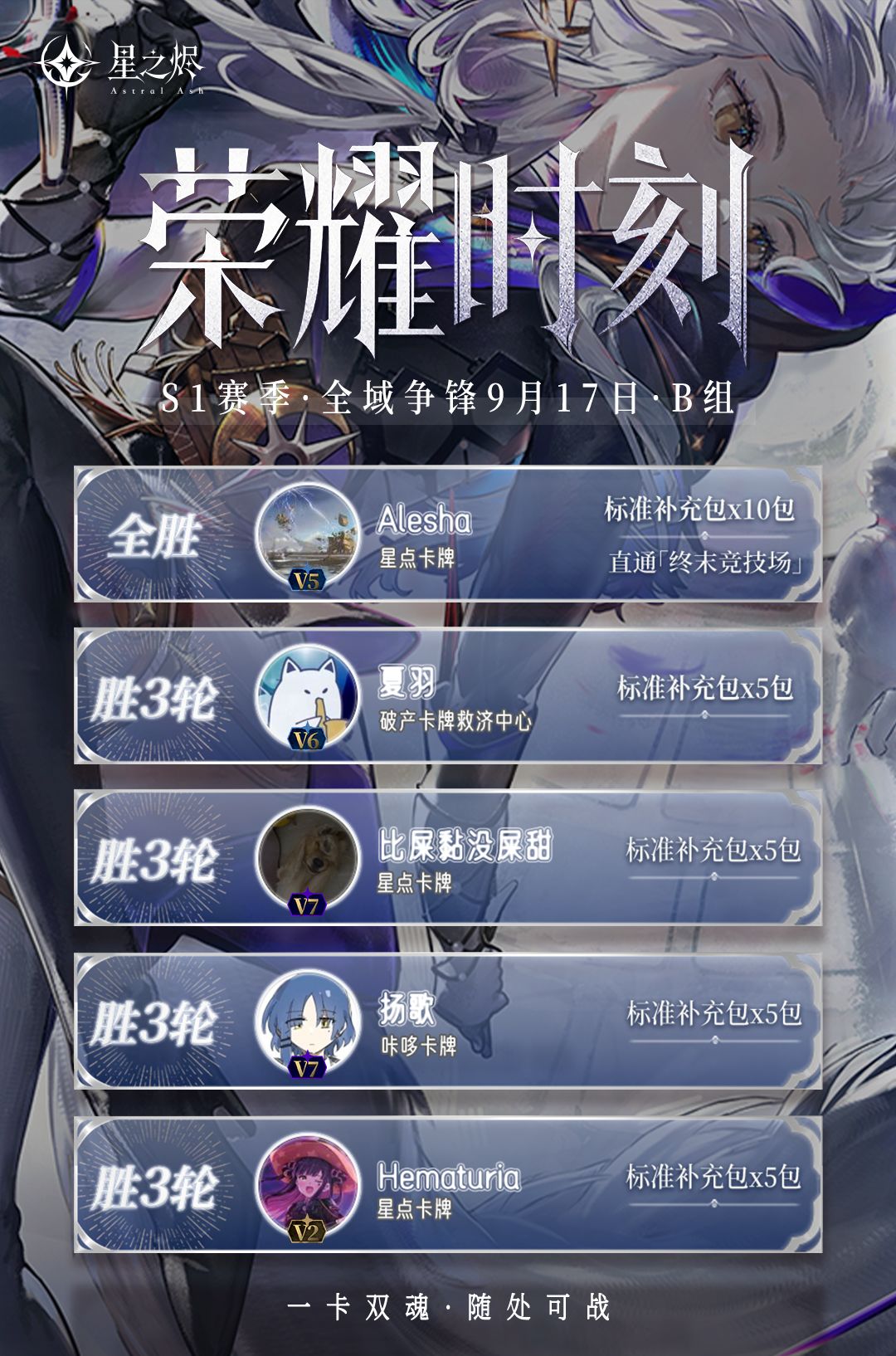 ⚔️全域争锋｜9 月 17 日赛事战报 2