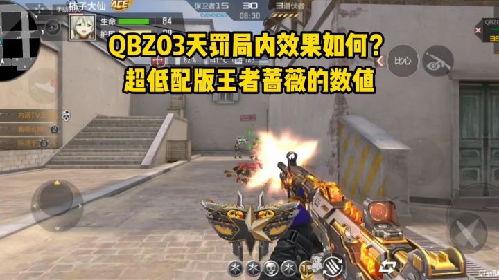 QBZ03天罚局内效果如何？超低配版王者蔷薇的数值！截图