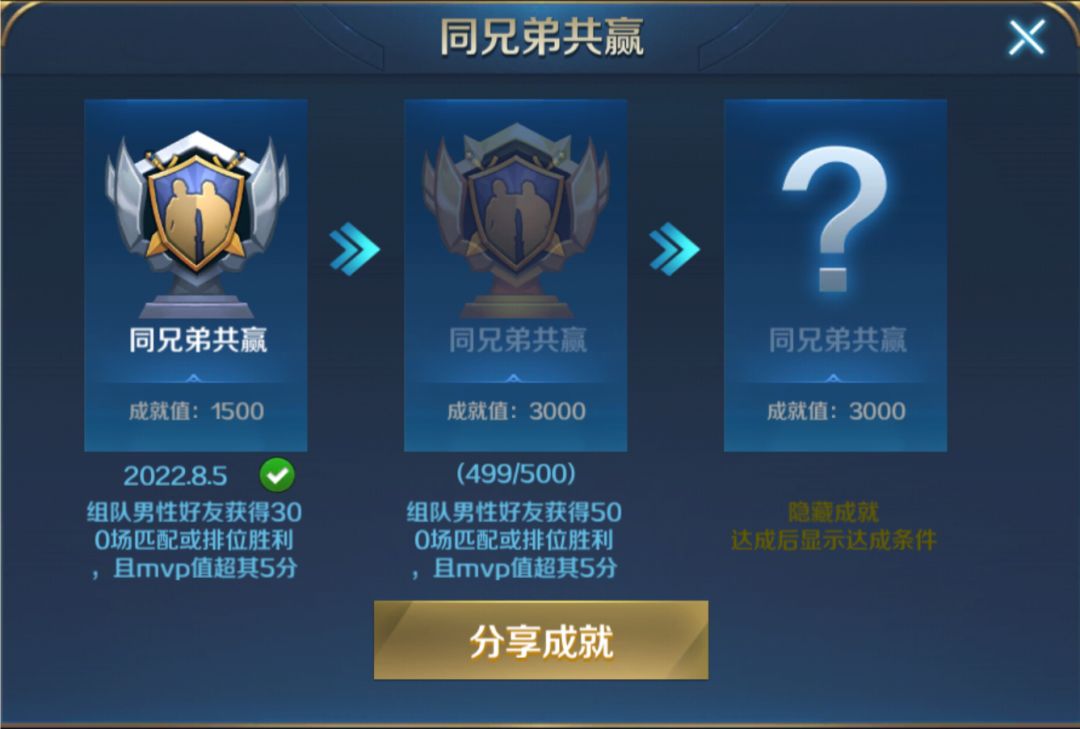 有人知道隐藏成就吗? 2